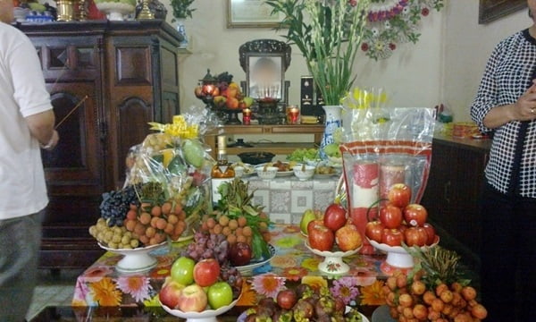 Mâm cơm cúng giỗ đầu