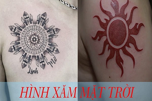 Hình xăm mặt trời: Ý nghĩa, Mẫu tattoo đẹp cho nam nữ
